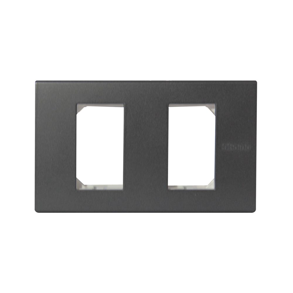 หน้ากาก 2 ช่อง BTICINO SAG5502N สีดำ