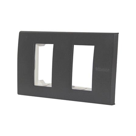 หน้ากาก 2 ช่อง BTICINO SAG5502N สีดำ_1