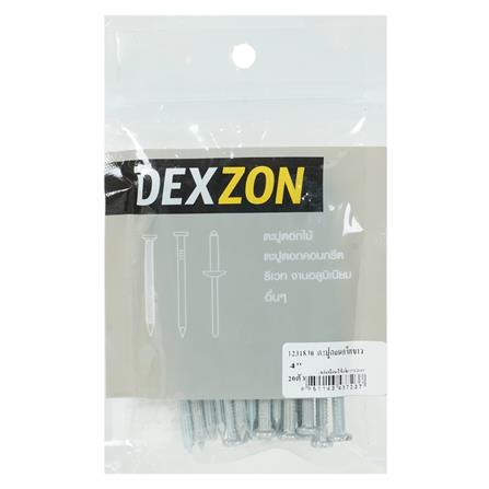 ตะปูคอนกรีตขาว DEXZON 4 นิ้ว แพ็ก 20 ชิ้น_2