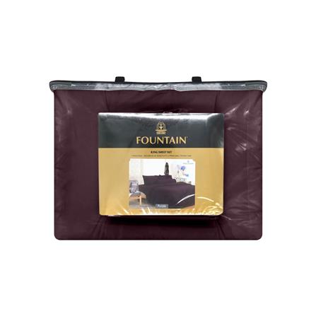 ชุดผ้าปูที่นอน 5 ฟุต 6 ชิ้น FOUNTAIN COLOR 70204-FTPURPLE_3