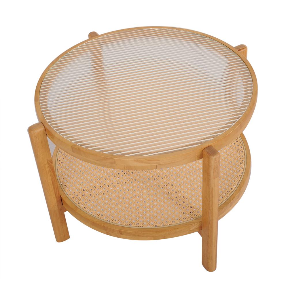 โต๊ะกลางกลม FURDINI MONIZ B-3011 สี NATURAL