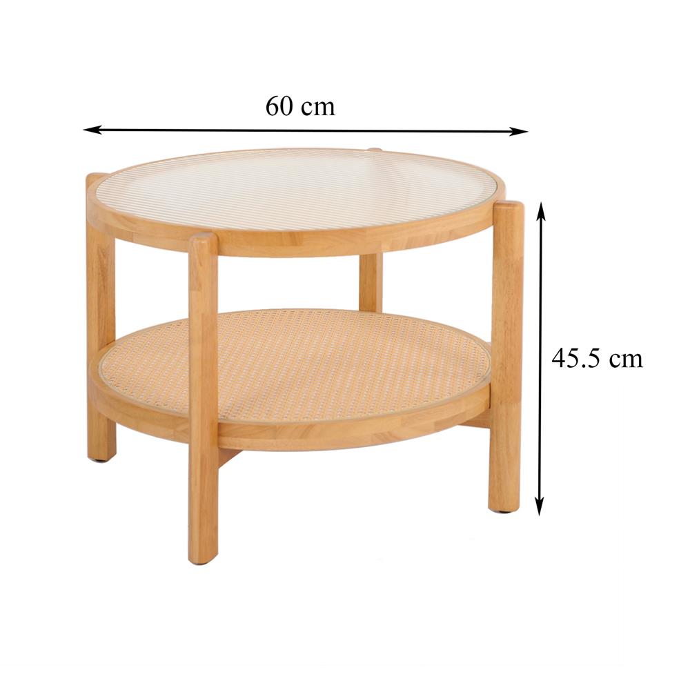 โต๊ะกลางกลม FURDINI MONIZ B-3011 สี NATURAL