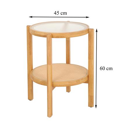 โต๊ะข้าง FURDINI MONIZ B-3011-1 สี NATURAL_5