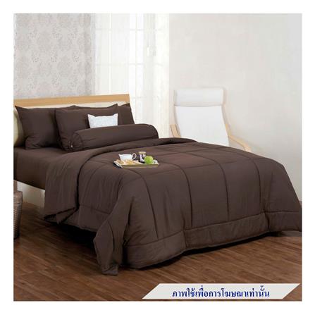 ชุดผ้าปูที่นอน 5 ฟุต 6 ชิ้น FOUNTAIN COLOR 70204-FTBROWN_0