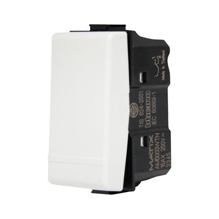 สวิตช์ 2 ทาง BTICINO SAM5003WTN ขนาด 1 ช่อง สีขาว_1