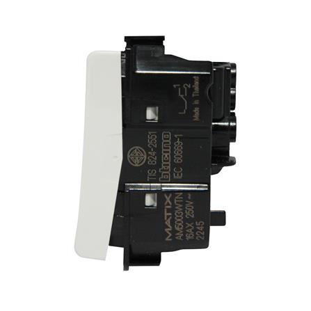 สวิตช์ 2 ทาง BTICINO SAM5003WTN ขนาด 1 ช่อง สีขาว_2