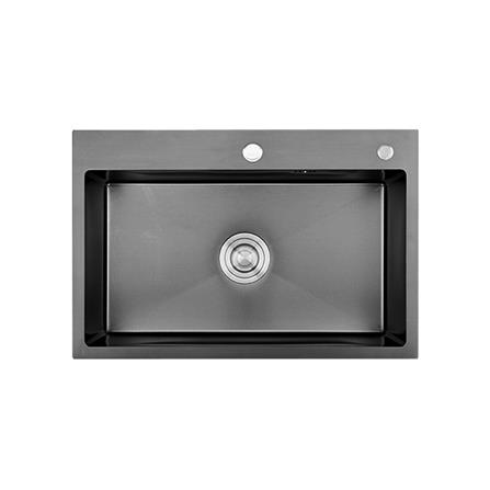 ซิงค์ฝัง 1 หลุม THAI FORWARD FH 6045 สีเทาดำ_0