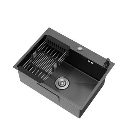 ซิงค์ฝัง 1 หลุม THAI FORWARD FH 6045 สีเทาดำ_2