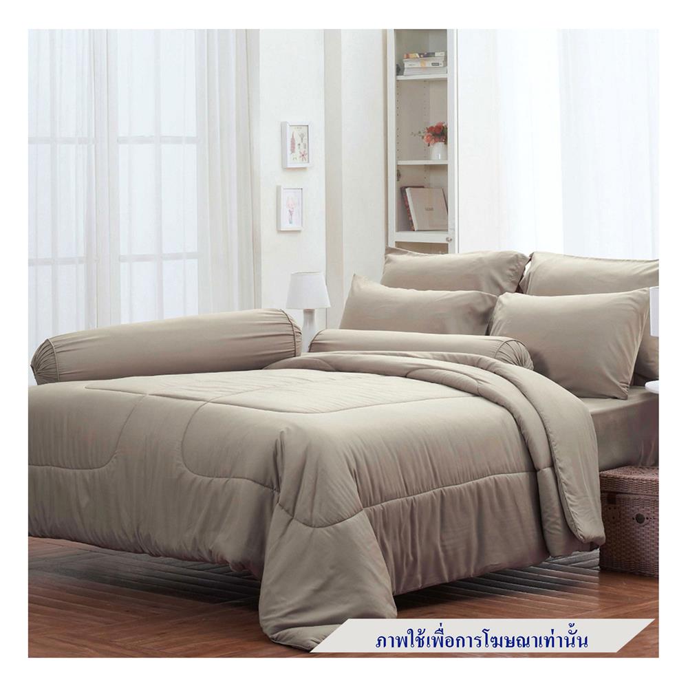 ชุดผ้าปูที่นอน 5 ฟุต 6 ชิ้น FOUNTAIN COLOR 70204-FTBROWN02