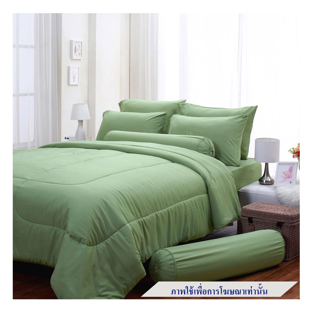 ชุดผ้าปูที่นอน 5 ฟุต 6 ชิ้น FOUNTAIN COLOR 70204-FTGREEN02