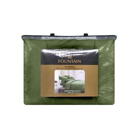 ชุดผ้าปูที่นอน 5 ฟุต 6 ชิ้น FOUNTAIN COLOR 70204-FTGREEN02_3