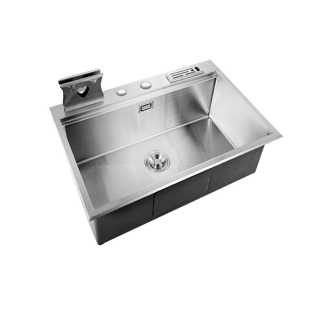 ซิงค์ฝัง 1 หลุม THAI FORWARD FH3020R เงิน