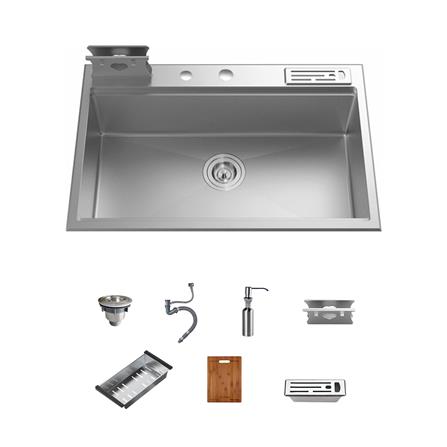 ซิงค์ฝัง 1 หลุม THAI FORWARD FH3020R เงิน_0