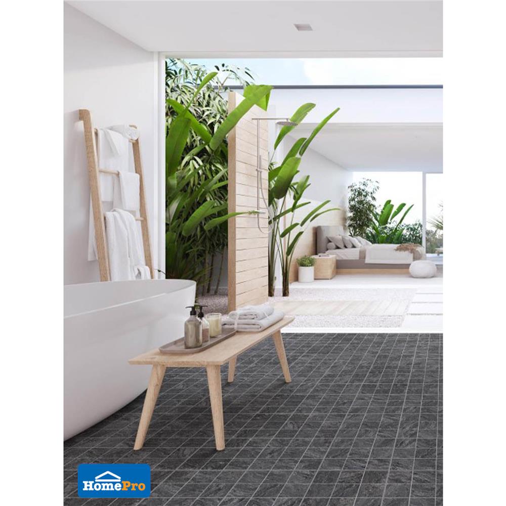 กระเบื้องพื้นพอร์ซเลน 30x30 ซม. COTTO บาเฮีย กริจิโอ เทา PM 1 ตร.ม.