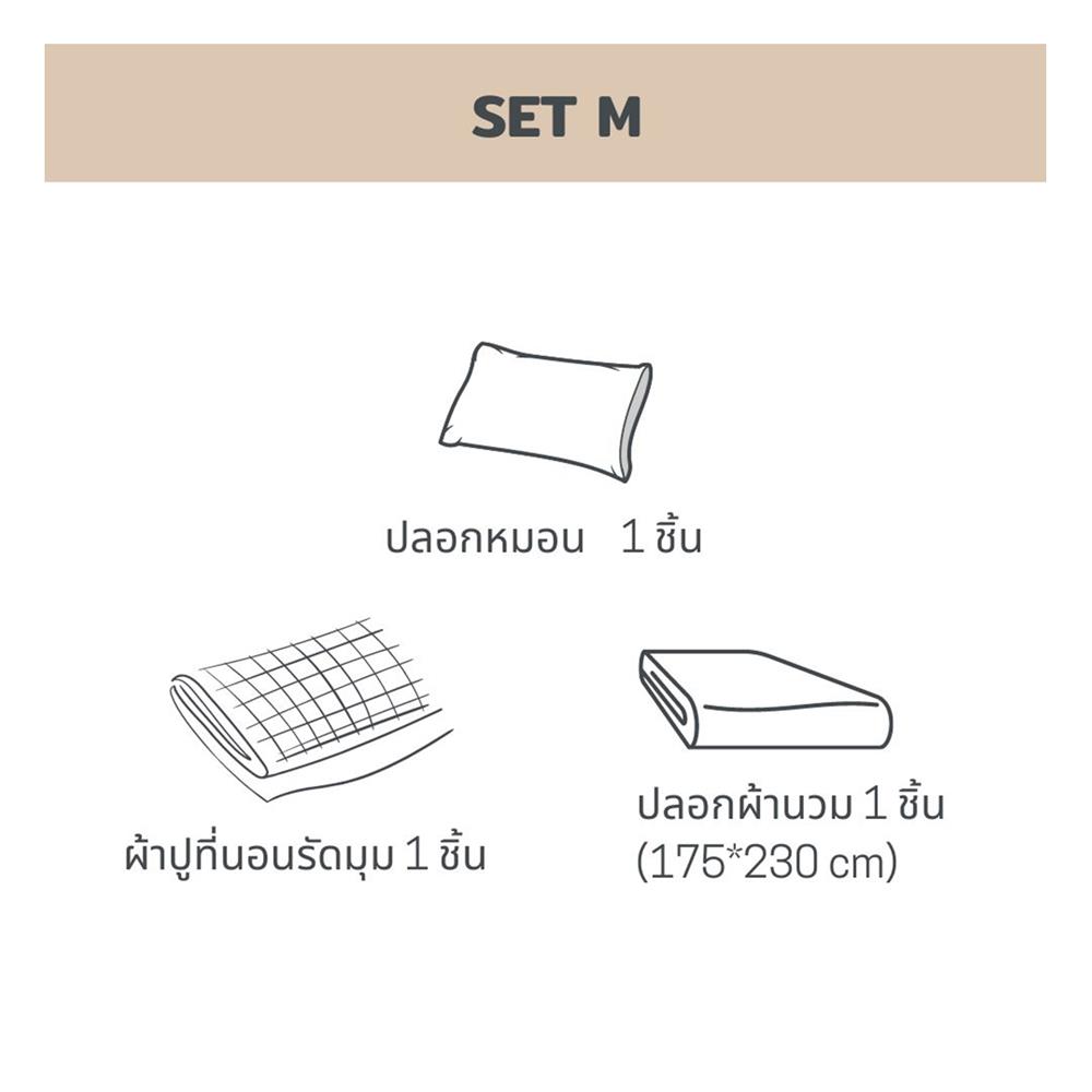 ชุดผ้าปูที่นอน 3.5 ฟุต 3 ชิ้น BENEATH GENTRY GREY