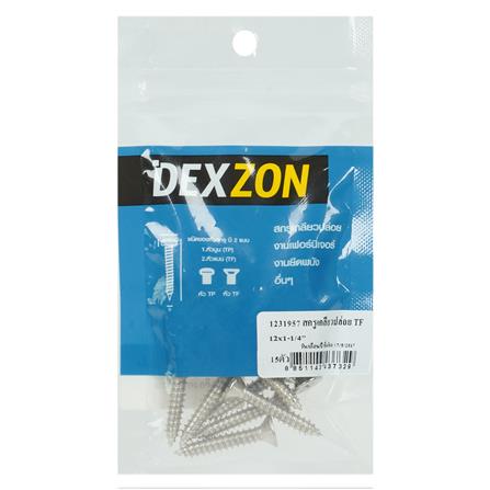 สกรูเกลียวปล่อย TF DEXZON 12X1-1/4 นิ้ว แพ็ก 15 ชิ้น_2