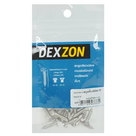 สกรูเกลียวปล่อย TF DEXZON 10x3/4 นิ้ว แพ็ก 30 ชิ้น_2