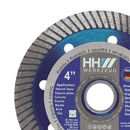 ใบตัดเพชร HHW FAST TURBO 4 นิ้ว/105 มม._1