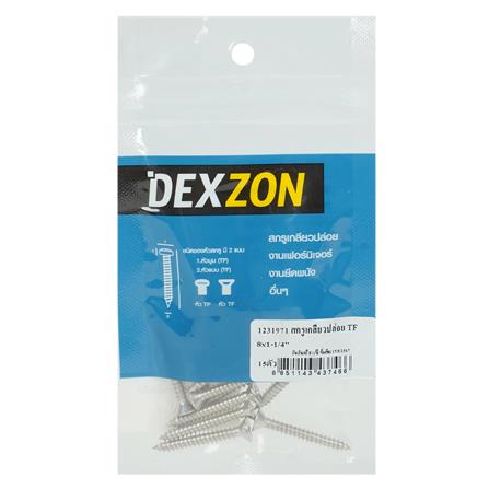 สกรูเกลียวปล่อย TF DEXZON 8X1-1/4 นิ้ว แพ็ก 15 ชิ้น_2