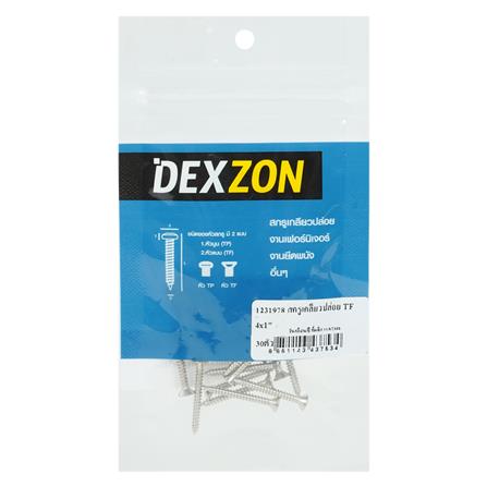 สกรูเกลียวปล่อย TF DEXZON 4X1 นิ้ว แพ็ก 30 ชิ้น_2