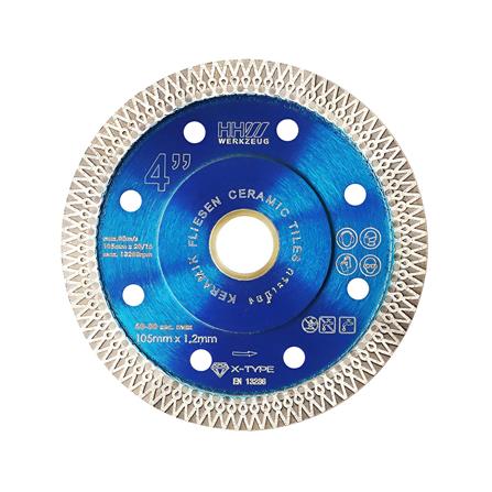 ใบตัดเพชร HHW X-TURBO 4 นิ้ว/105X1.2 มม._0