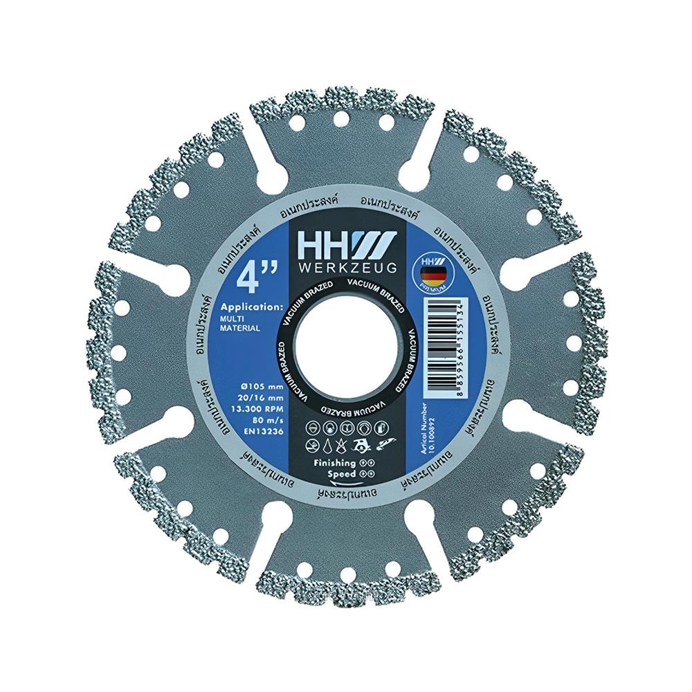 ใบตัดเพชรอเนกประสงค์สุญญากาศ HHW 4 นิ้ว/105 มม.