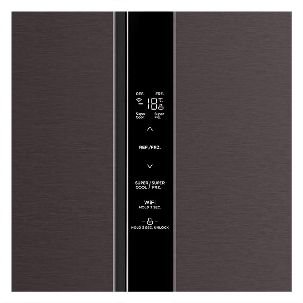 ตู้เย็น SIDE BY SIDE TOSHIBA GR-RS600WI-PMT(37) 16.2 คิว SATIN GREY อินเวอร์เตอร์