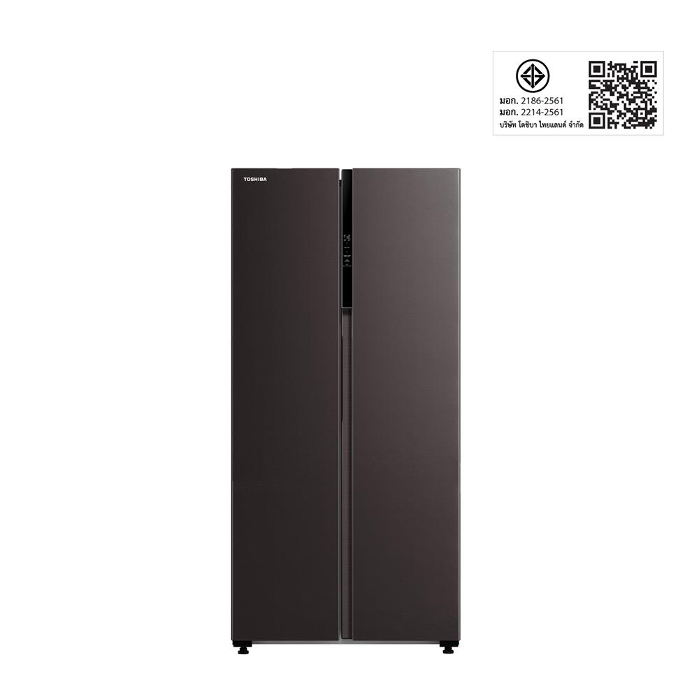 ตู้เย็น SIDE BY SIDE TOSHIBA GR-RS600WI-PMT(37) 16.2 คิว SATIN GREY อินเวอร์เตอร์