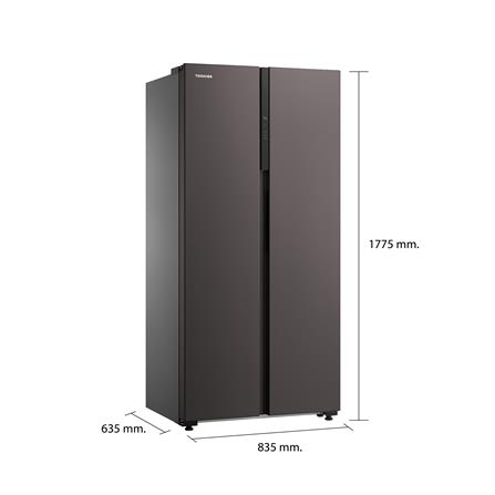 ตู้เย็น SIDE BY SIDE TOSHIBA GR-RS600WI-PMT(37) 16.2 คิว SATIN GREY อินเวอร์เตอร์_6