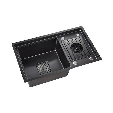 ซิงค์ฝัง 1 หลุม THAI FORWARD FH7243 สเตนเลส สีเทาดำ_2