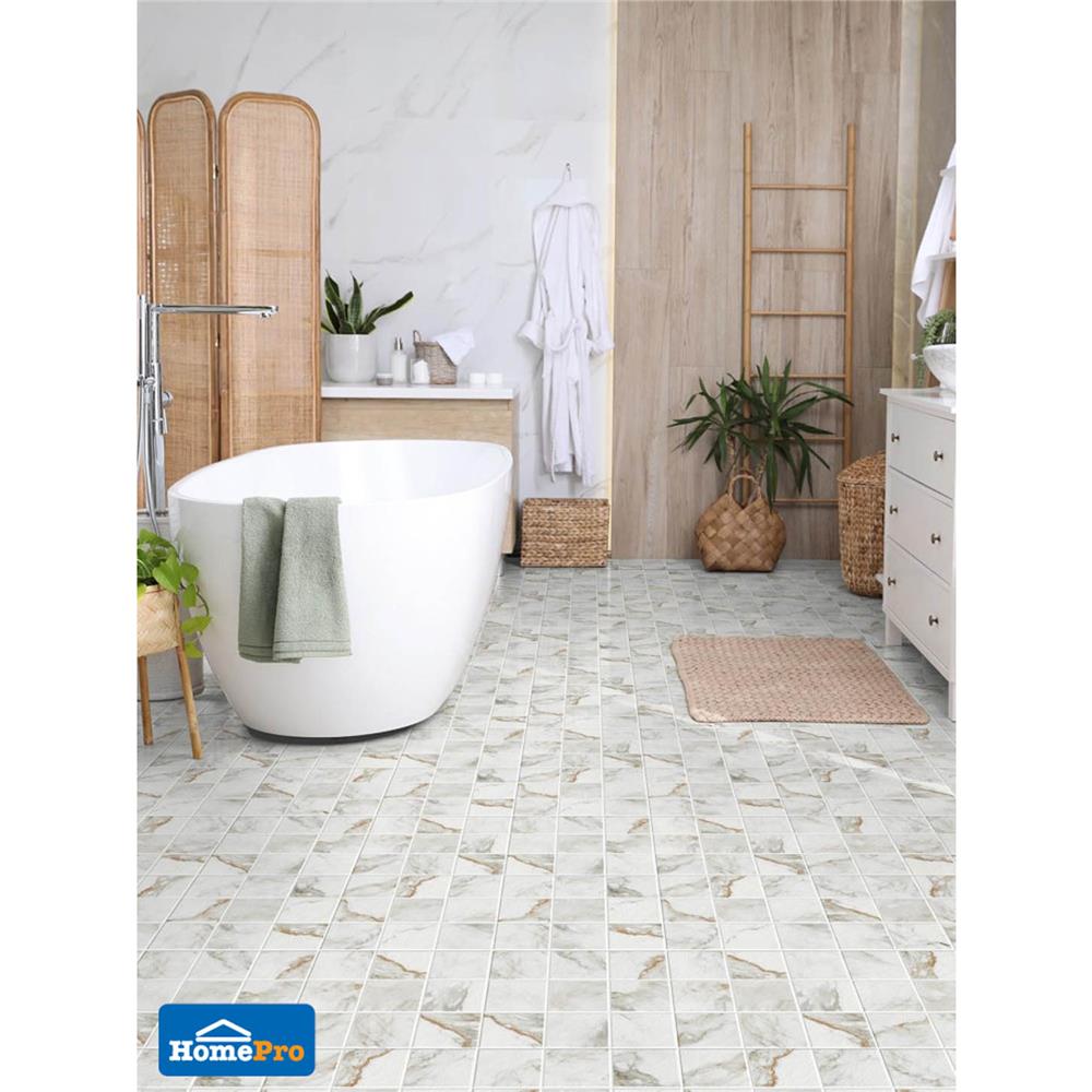 กระเบื้องพื้นพอร์ซเลน 30x30 ซม. COTTO มาโม่ อีร่า (HYG) ขาว PM 1M2