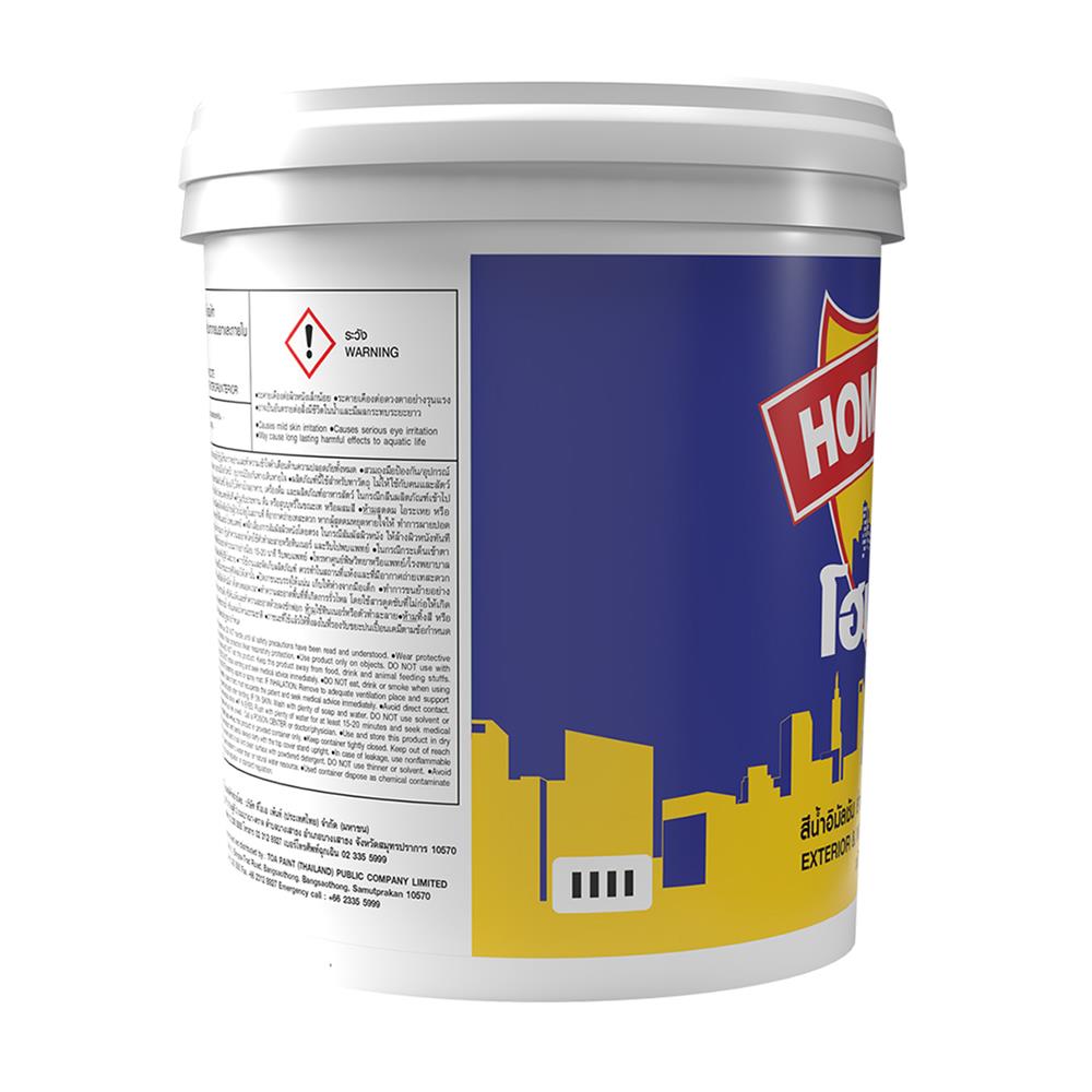 สีน้ำทาภายนอก ชนิดด้าน TOA HOMECOTE HC500 สีขาวมุก 5 แกลลอน