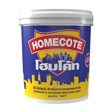 สีน้ำทาภายนอก ชนิดด้าน TOA HOMECOTE HC500 สีขาวมุก 5 แกลลอน_0