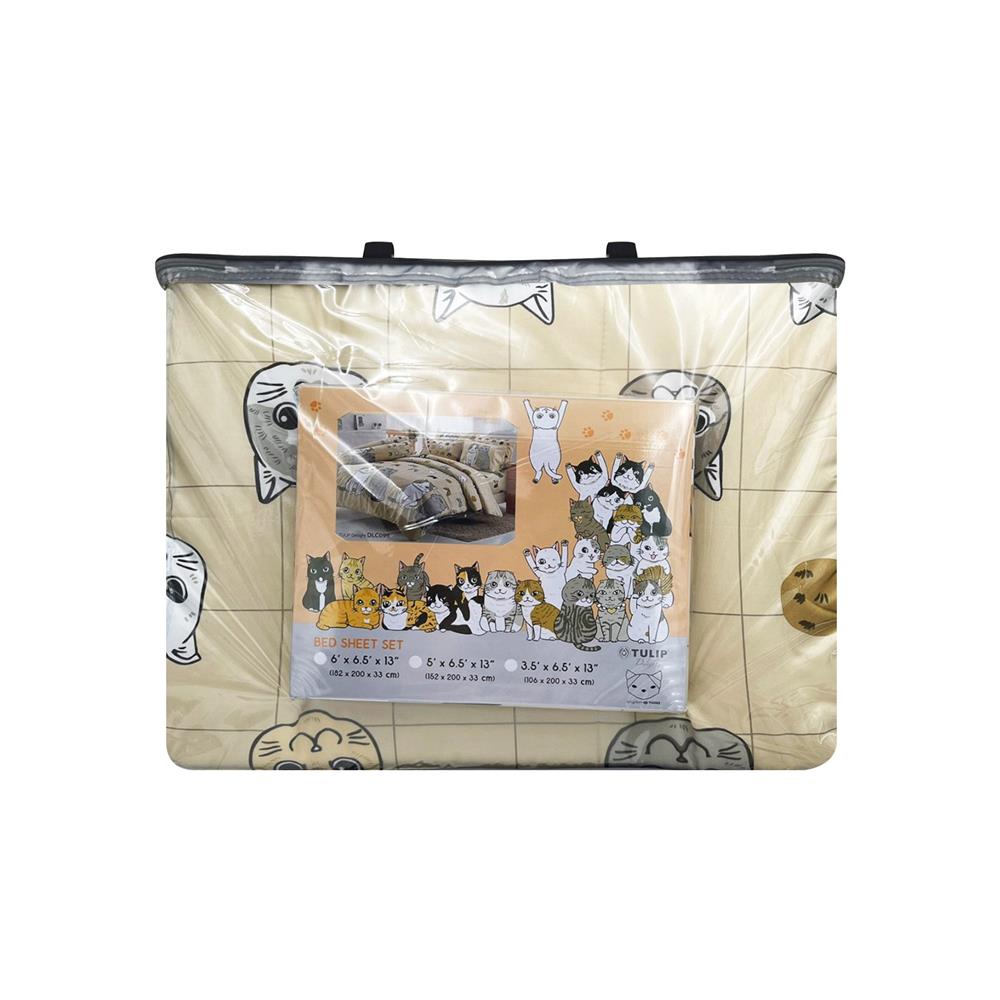 ชุดผ้าปูที่นอน 5 ฟุต 6 ชิ้น TULIP ทูลหัวของบ่าว 60205-DLC096