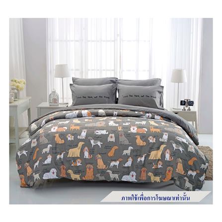 ชุดผ้าปูที่นอน 5 ฟุต 6 ชิ้น TULIP หมาจ๋า 60205-DLC091_0