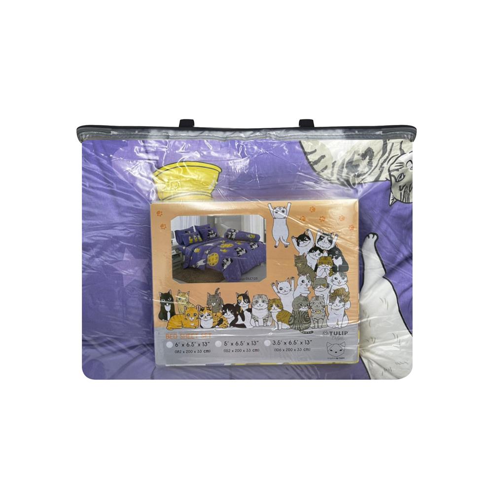ชุดผ้าปูที่นอน 5 ฟุต 6 ชิ้น TULIP ทูลหัวของบ่าว 60205-DLC125