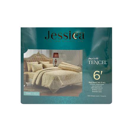 ชุดผ้าปูที่นอน 6 ฟุต 5 ชิ้น JESSICA TENCEL 20164-T841_3