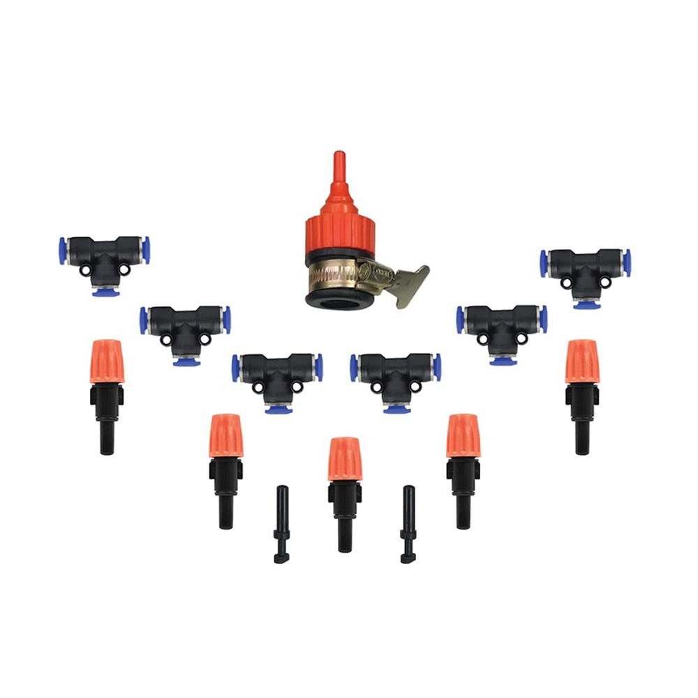 ชุดหัวพ่นหมอก TOWAI 5 หัว พร้อมข้อต่อสวมเร็วและสายไมโคร 10 ม.