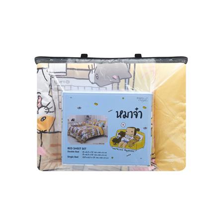 ชุดผ้าปูที่นอน 5 ฟุต 6 ชิ้น TULIP หมาจ๋า 60205-DLC132_3