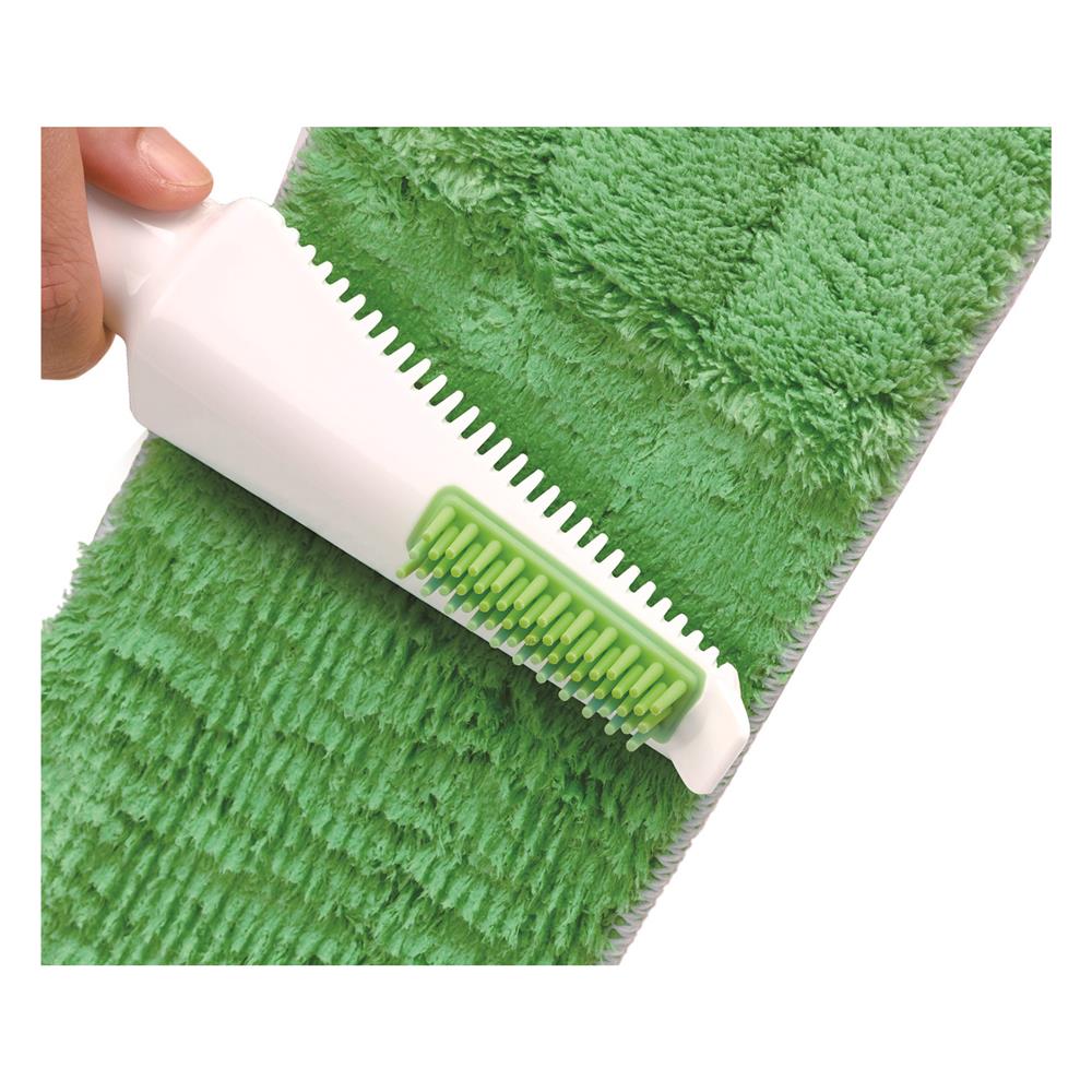 ไม้ม็อบถูพื้นมีที่รีดน้ำในตัวพร้อมแปรงขูดสิ่งสกปรก SCOTCH-BRITE HANDS-FREE สีเขียว