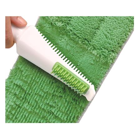 ไม้ม็อบถูพื้นมีที่รีดน้ำในตัวพร้อมแปรงขูดสิ่งสกปรก SCOTCH-BRITE HANDS-FREE สีเขียว_3