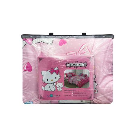 ชุดผ้าปูที่นอน 5 ฟุต 6 ชิ้น TULIP CHARMMY KITTY 60205-DLC123_3