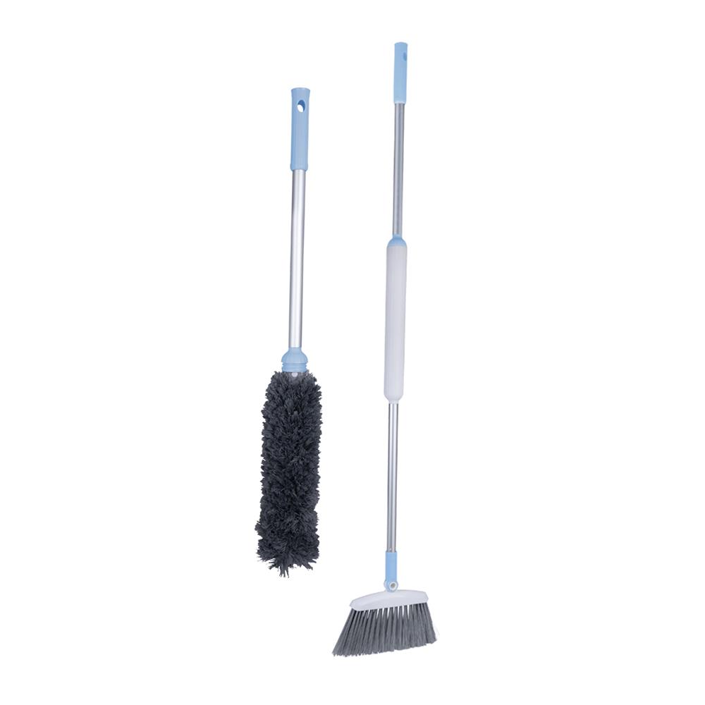 ชุดไม้ปัดฝุ่นไมโครไฟเบอร์พร้อมไม้กวาด 2 IN 1 POLY-BRITE