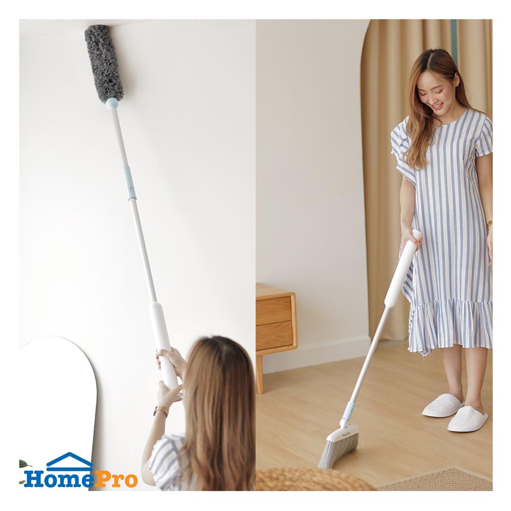 ชุดไม้ปัดฝุ่นไมโครไฟเบอร์พร้อมไม้กวาด 2 IN 1 POLY-BRITE