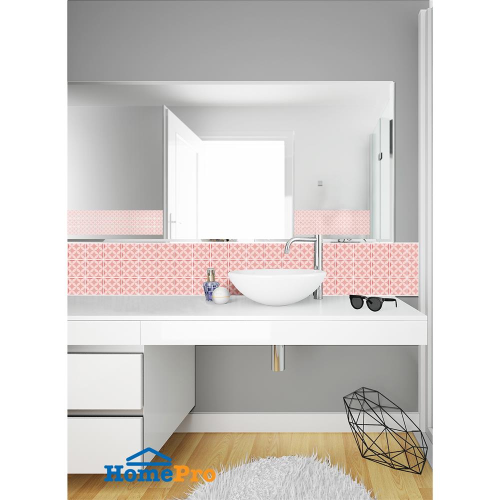 โมเสคแก้ว 30x30 ซม. GLASCERA ลอร์ลา พิ้งค์ โกลด์ สีชมพู