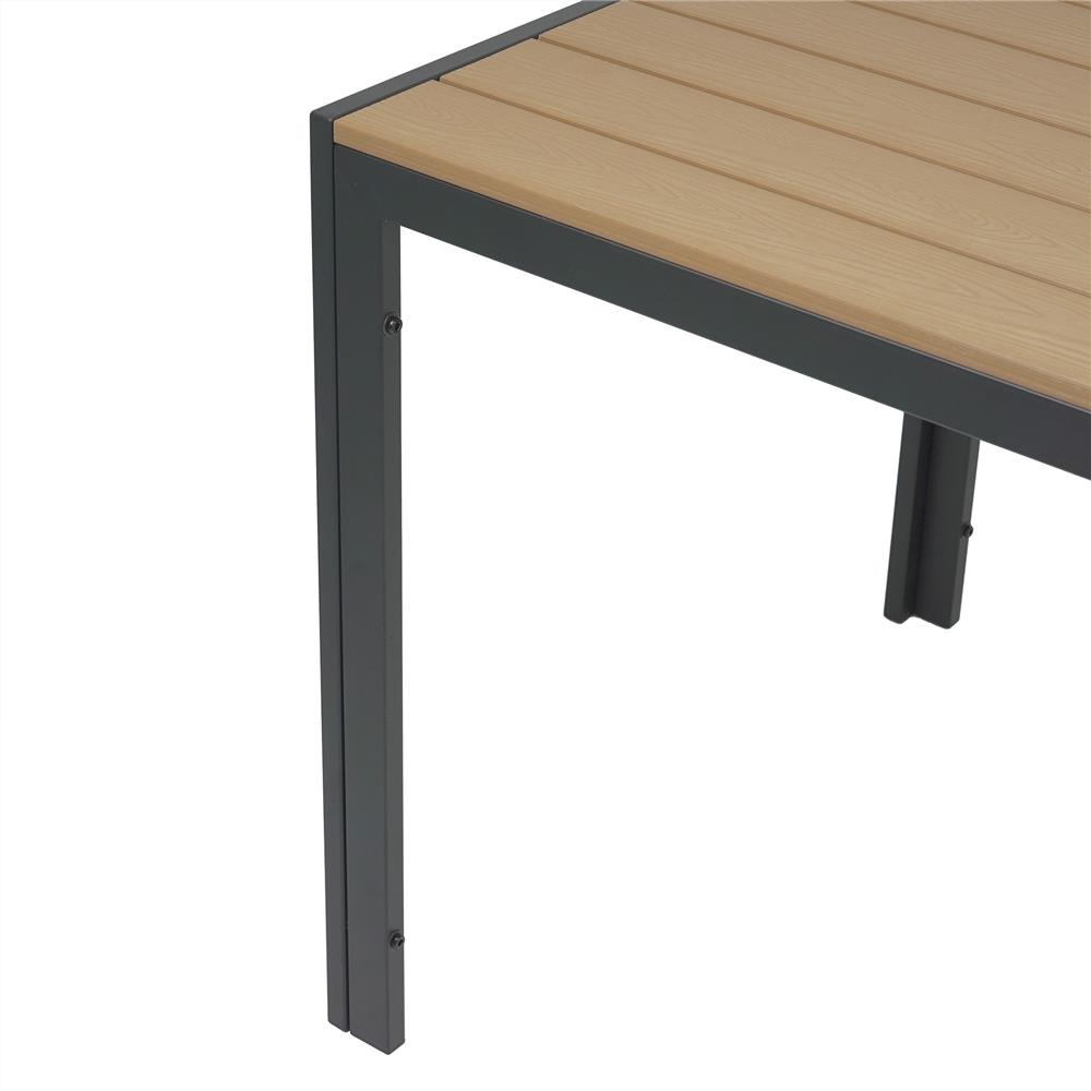 โต๊ะไม้พลาสวูด SPRING AMBER 80 ซม. สีดำ/น้ำตาล