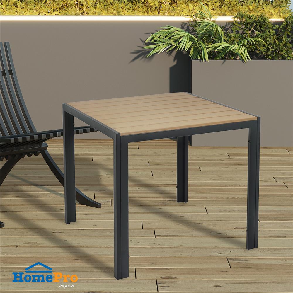 โต๊ะไม้พลาสวูด SPRING AMBER 80 ซม. สีดำ/น้ำตาล