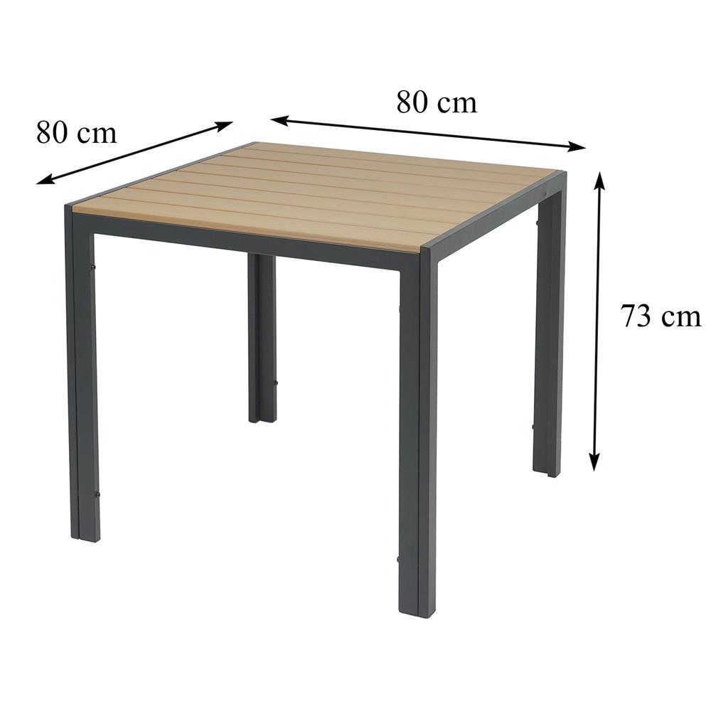 โต๊ะไม้พลาสวูด SPRING AMBER 80 ซม. สีดำ/น้ำตาล