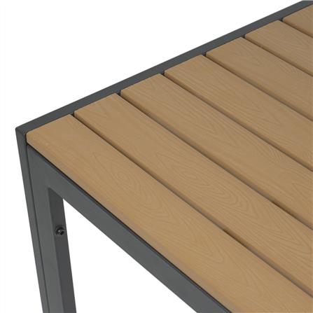 โต๊ะไม้พลาสวูด SPRING AMBER 130 ซม. สีดำ/น้ำตาล_4