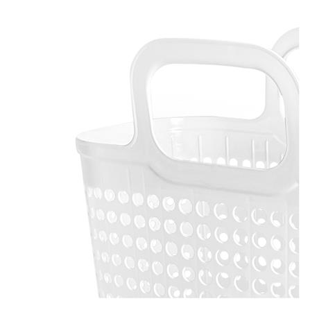 ตะกร้าผ้าเหลี่ยมหูหิ้ว PLIM BUBBLE SIZE L สีขาว_3